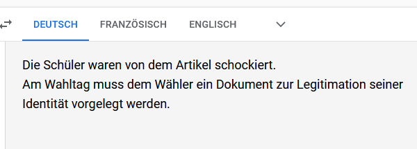 Gendern in der maschinellen Übersetzung ; Screenshot6