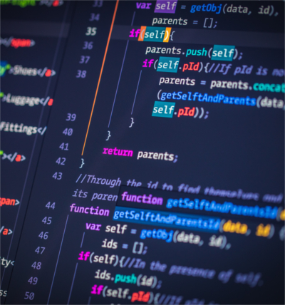 Was ist Softwarelokalisierung; verschiedenfarbiger HTML-Code