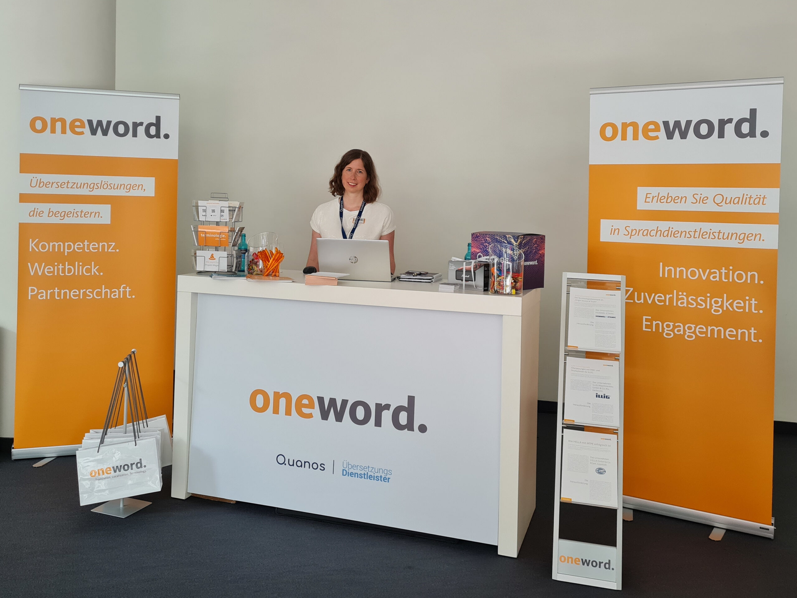 quanos-connect-2024-messestand Quanos Connect 2024; oneword Messestand