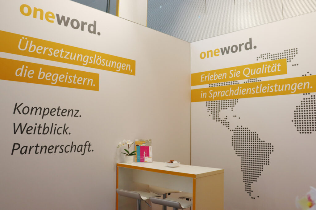 tekom Jahrestagung 2024; Detail des Messestands