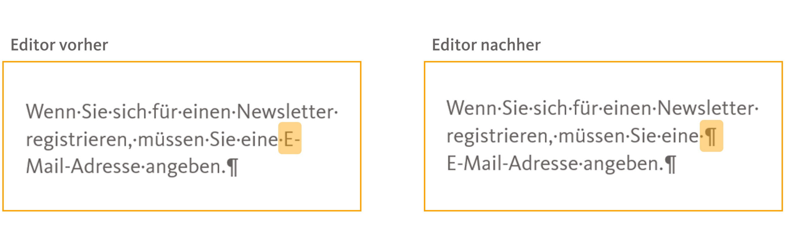 Übersetzungsgerechtes Schreiben und CAT-Tools - Harte Umbrüche im Texteditor