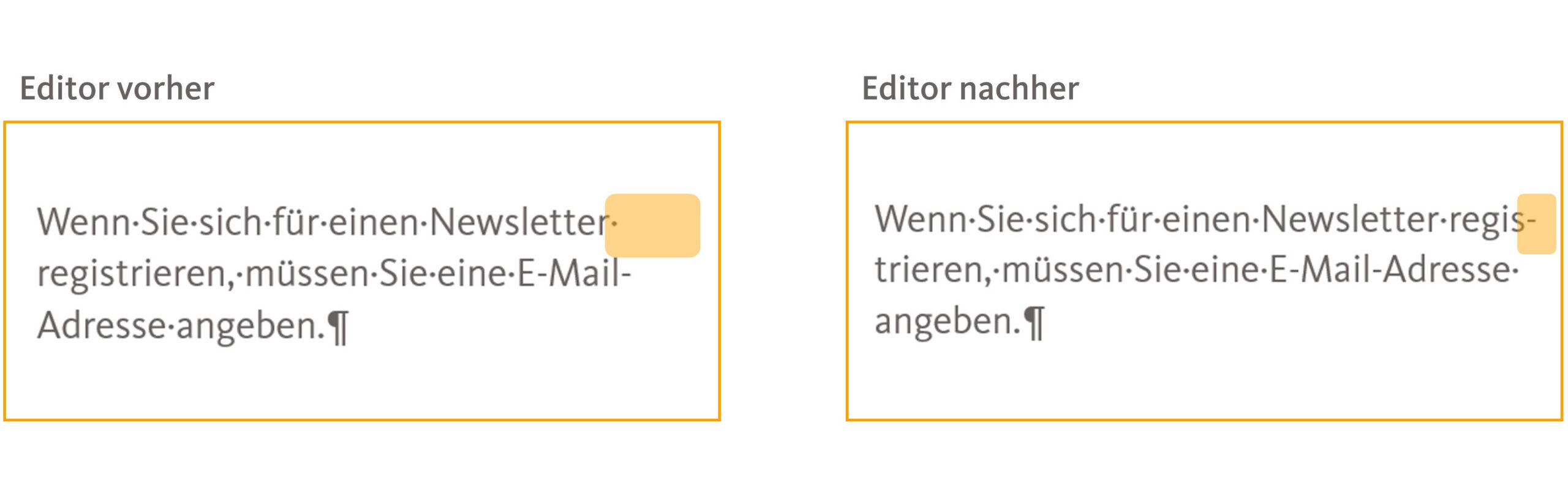 Übersetzungsgerechtes Schreiben und CAT-Tools - Worttrennung