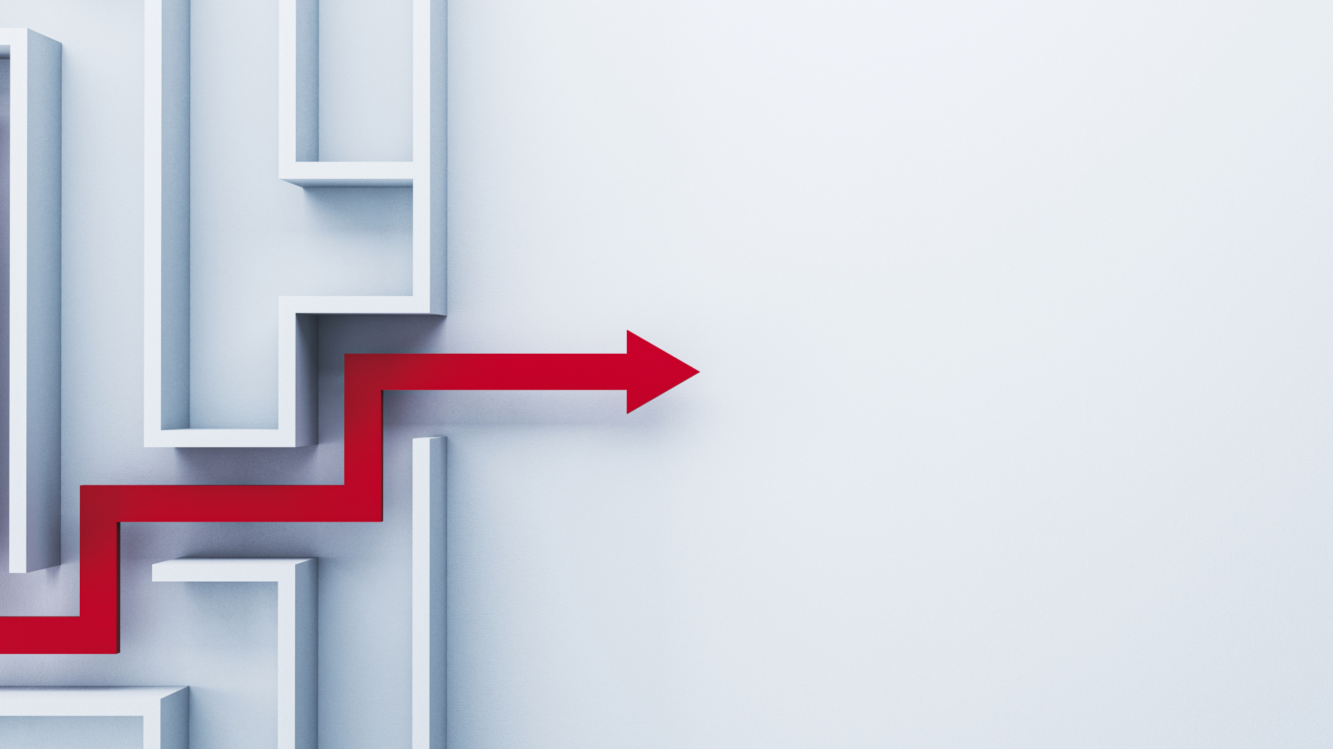 Translation process and standards; a red arrow goes through a maze